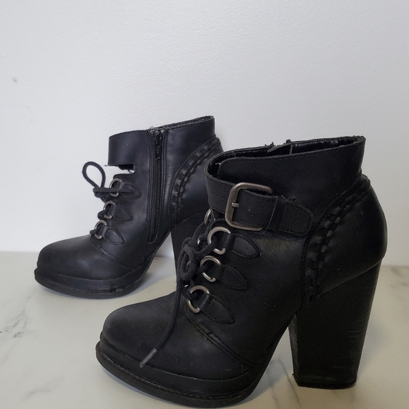 Seychelles black platform Chunky heel Booties - Picture 4 of 8